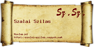 Szalai Szilas névjegykártya